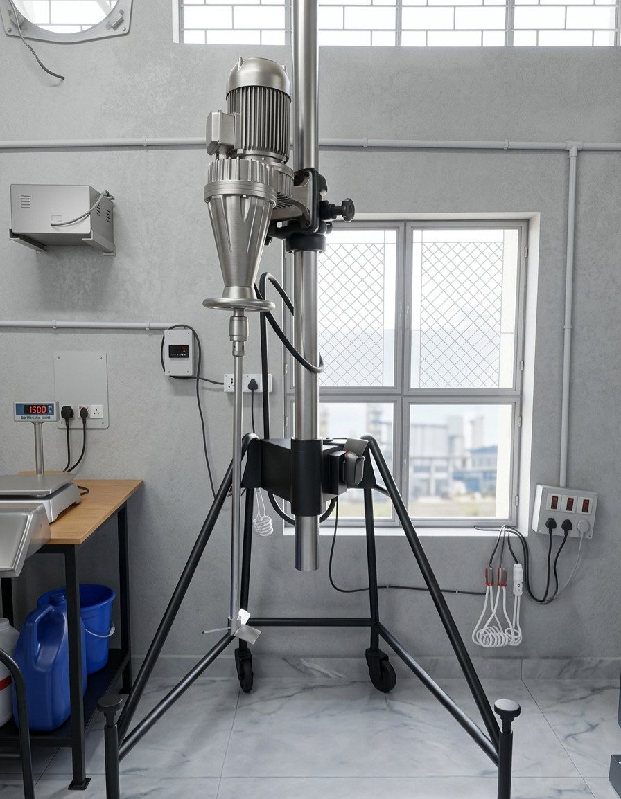 Resin mixing and tinting equipment